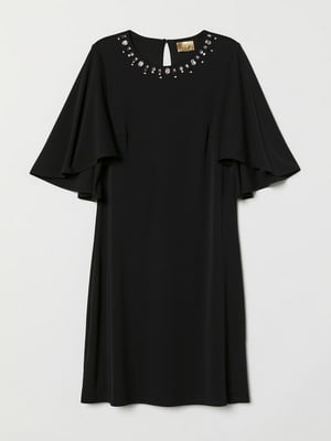 Платье-черное со стразами | 6524944