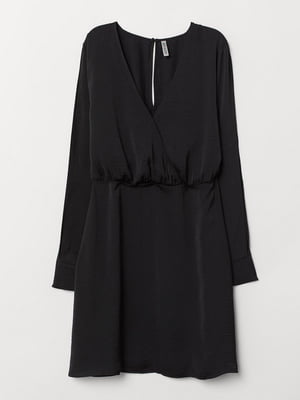 Сукня чорна з вирізом | 6525016