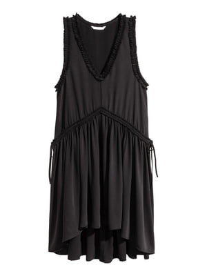 Платье черное с завязками | 6525044