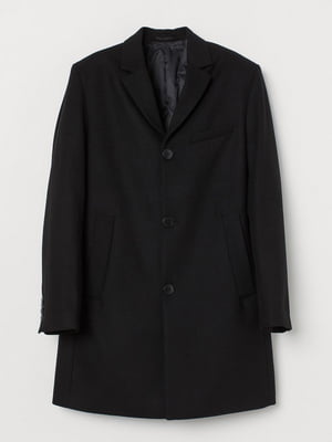 Пальто чорне на ґудзиках | 6525367