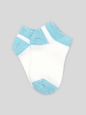 Шкарпетки біло-блакитні | 6525436