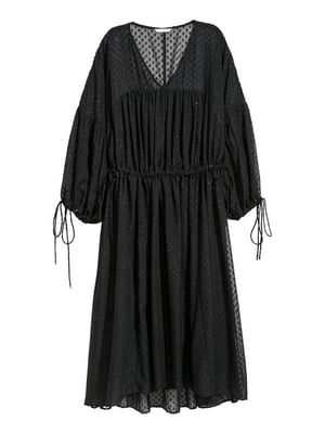 Сукня чорна із зав'язками | 6525599