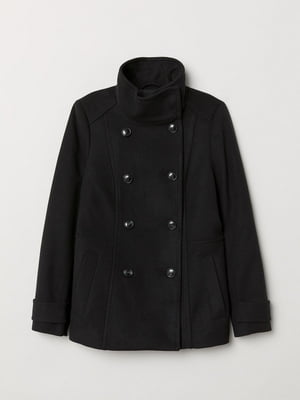 Пальто фетровое черное | 6525604