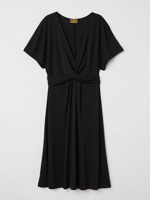 Сукня з драпіруванням чорна | 6525608