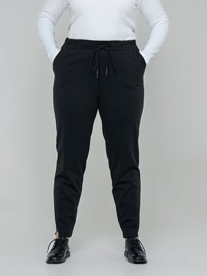 Чорні штани із щільного трикотажного полотна “алекс” | 6527852