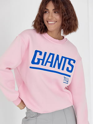 Теплый розовый свитшот с надписью Giants | 6524482