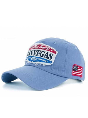 Модная голубая бейсболка “Las Vegas” | 6529125