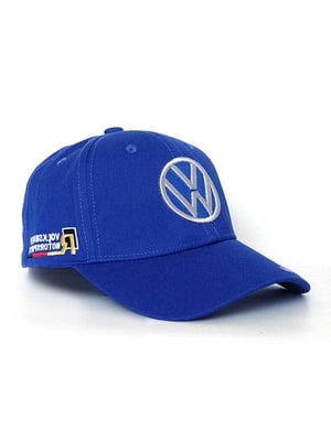 Бейсболка синяя с принтом “Volkswagen” | 6529418