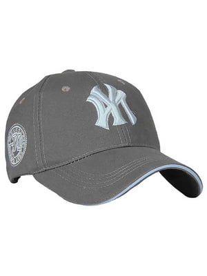 Бейсболка сіра із логотипом “NY SGS” | 6529626