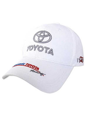Автомобильная белая кепка с логотипом Тойота | 6529859