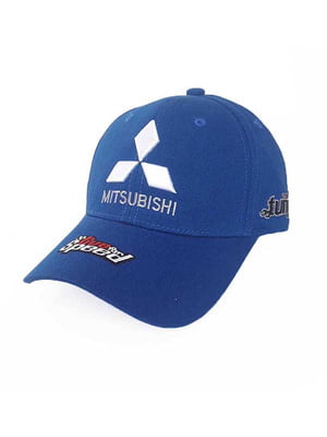 Бейсболка синяя с логотипом “Mitsubishi Sport Line” | 6529863