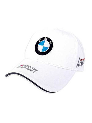 Бейсболка біла з логотипом автомобіля BMW | 6529866