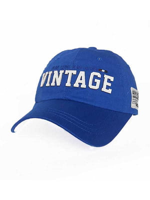 Бейсболка синяя “Vintage” | 6529891