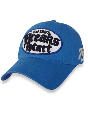 Стильна блакитна кепка "Breaks start" | 6530078