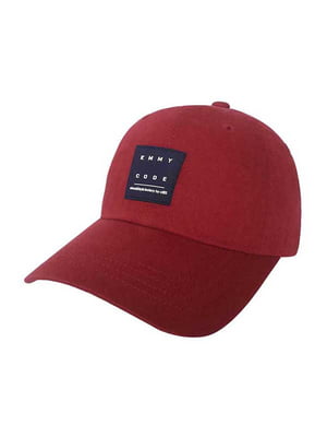 Стильная красная кепка “KMMY” | 6530315