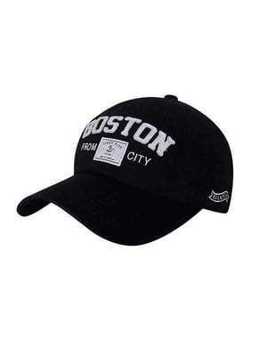 Бейсболка чорна із принтом “Boston” | 6530609