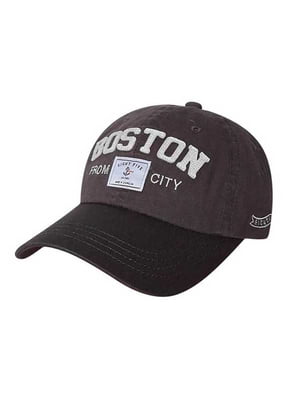 Фирменная серая бейсболка с логотипом “Boston” | 6530612