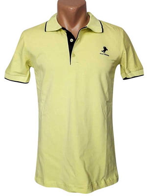 Жовта футболка-поло | 6530670