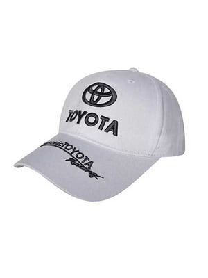 Бейсболка біла з логотипом авто "Toyota" | 6530703