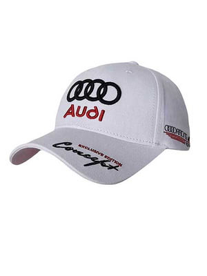 Автомобильная белая кепка “Audi” | 6530794