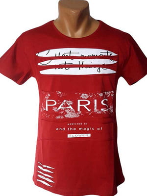 Футболка "Париж" червона | 6530827