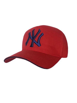 Червона бейсболка із логотипом “NY” | 6530905