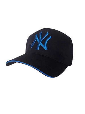 Чорна бейсболка із логотипом “NY” | 6530907