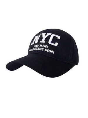 Кепка черная с принтом “Нью Йорк” | 6530920