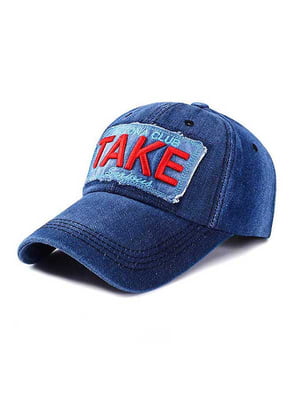 Синя кепка з написом “Take" | 6531199