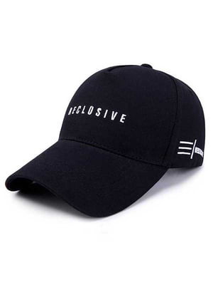 Стильна чорна кепка "Reclusive" | 6531236