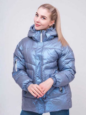 Куртка с синтетическим утеплителем синяя | 6531320