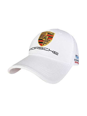 Кепка біла з логотипом авто "Порше Sport Line" | 6531323
