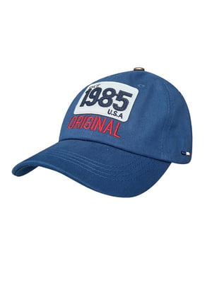 Синяя кепка с принтом “Sport Line” | 6531503