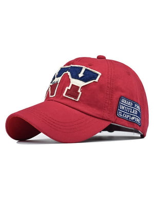 Червона кепка з логотипом "New York" | 6531854