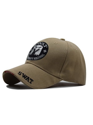 Кепка коричневая с логотипом Swat | 6531858