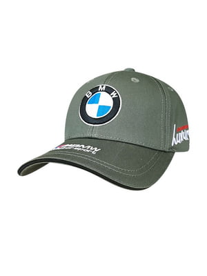 Кепка зелена з логотипом авто БМВ | 6532023