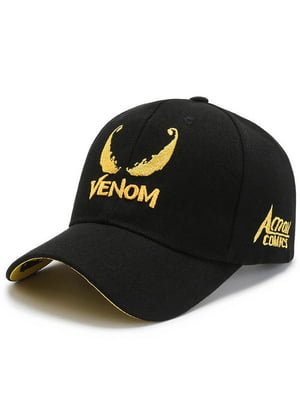 Кепка черная с логотипом Venom | 6532450
