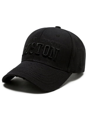 Кепка черная с логотипом Boston | 6532456