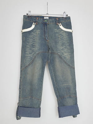 Капри джинсовые синие | 6534865