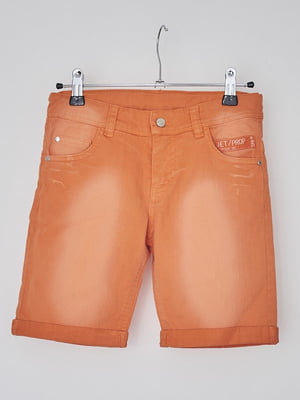 Шорти джинсові помаранчевого кольору | 6535132