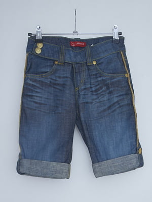 Шорти джинсові темно-сині | 6535849
