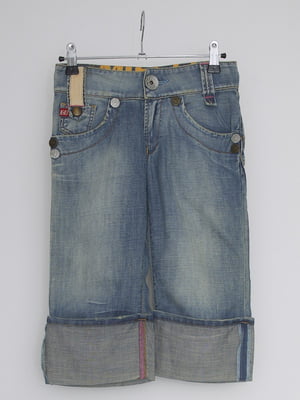 Капри джинсовые синие | 6536508