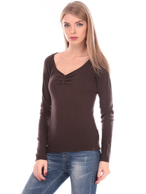 Пуловер коричневого кольору  | 6537352