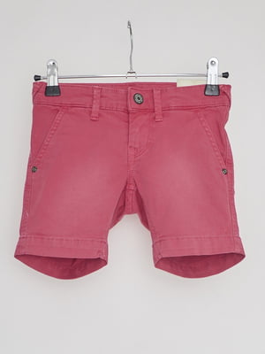Шорти джинсові малинового кольору | 6539589
