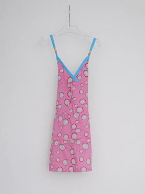 Сукня рожева з принтом | 6539752
