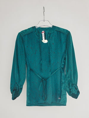 Блуза темно-бірюзова | 6540526