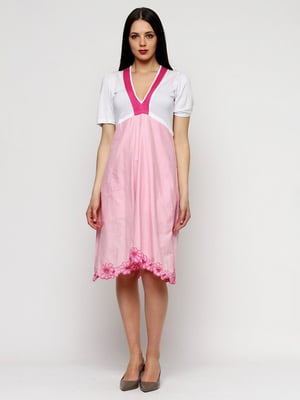 Сукня біло-рожева | 6540904