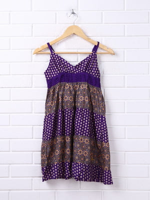 Платье фиолетовое с принтом | 6541175