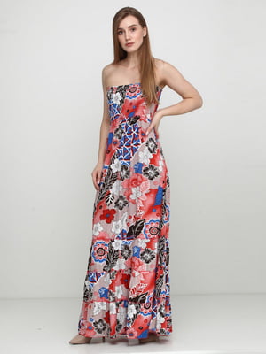 Сукня різнокольорова з принтом | 6541364