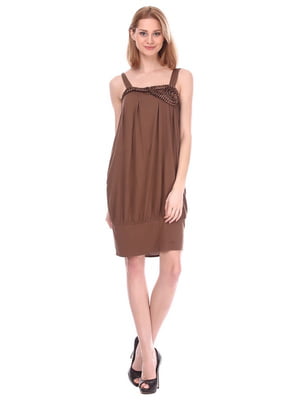 Сукня коричневого кольору | 6541809